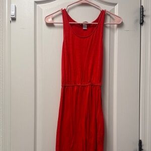 H&M Vibrant Red Sleeveless Dress